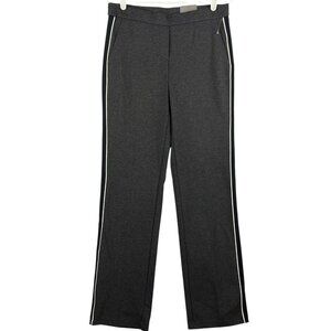 NWT ONE by Chapter One Women's Pull-on Grey Black Pants Sz Medium Slim Flare Leg